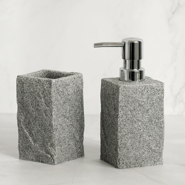 Bathroom Accessories Set Imitati Granite Resin Iiquid Soap D