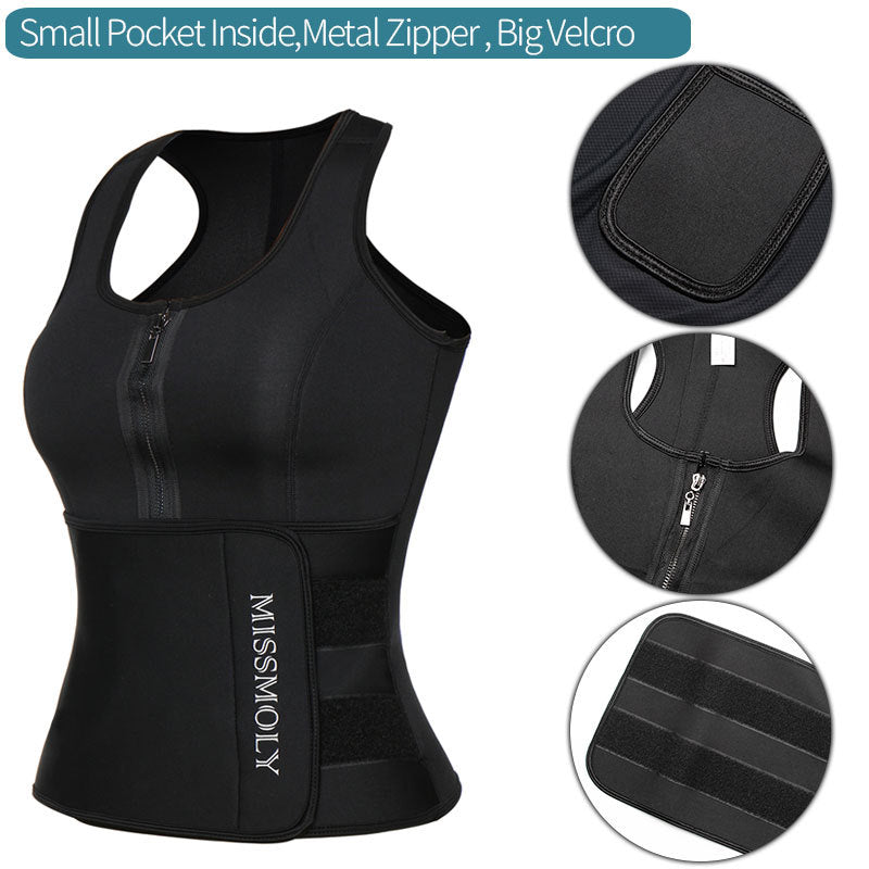 Women Neoprene Waist Trainer Sweat Sauna Suit Waist Cincher